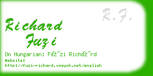 richard fuzi business card